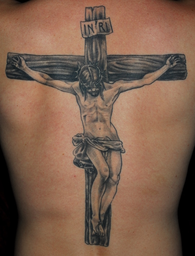 crucifix tattoos